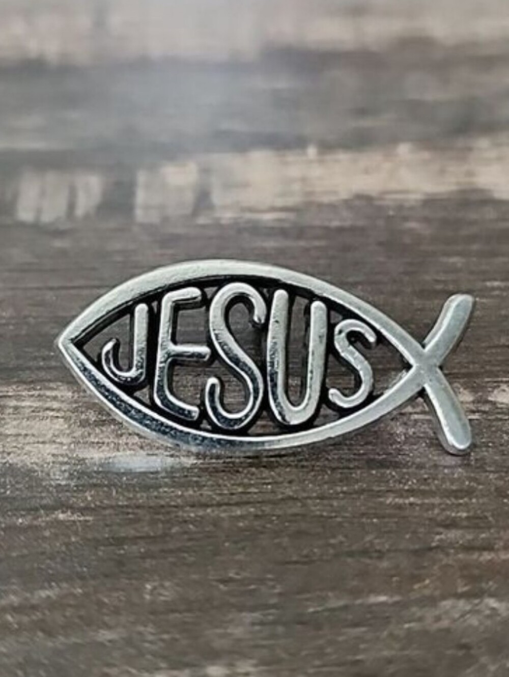 Jesus FISH PIN BROOCH